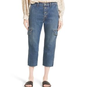 Vince drop slouch cargo jeans sz 31 used good condition